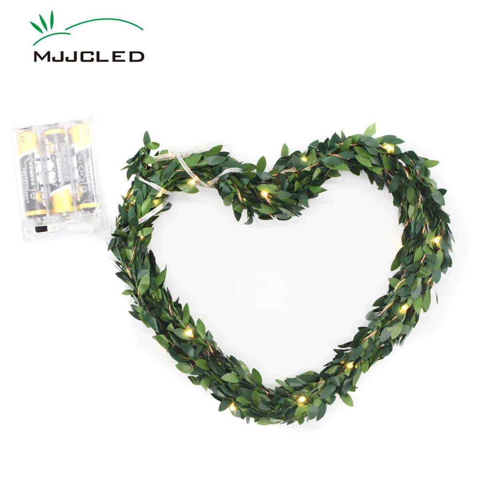 LEDs Leaf Garland Battery Operated Fairy Lights 2M 5M Twine Copper Wire Green Leaves LED Christmas Decoration Outdoor Wedding
LEDs Leaf Garland Battery Operated Fairy Lights 2M 5M Twine Copper Wire Green Leaves LED Christmas Decoration Outdoor Wedding