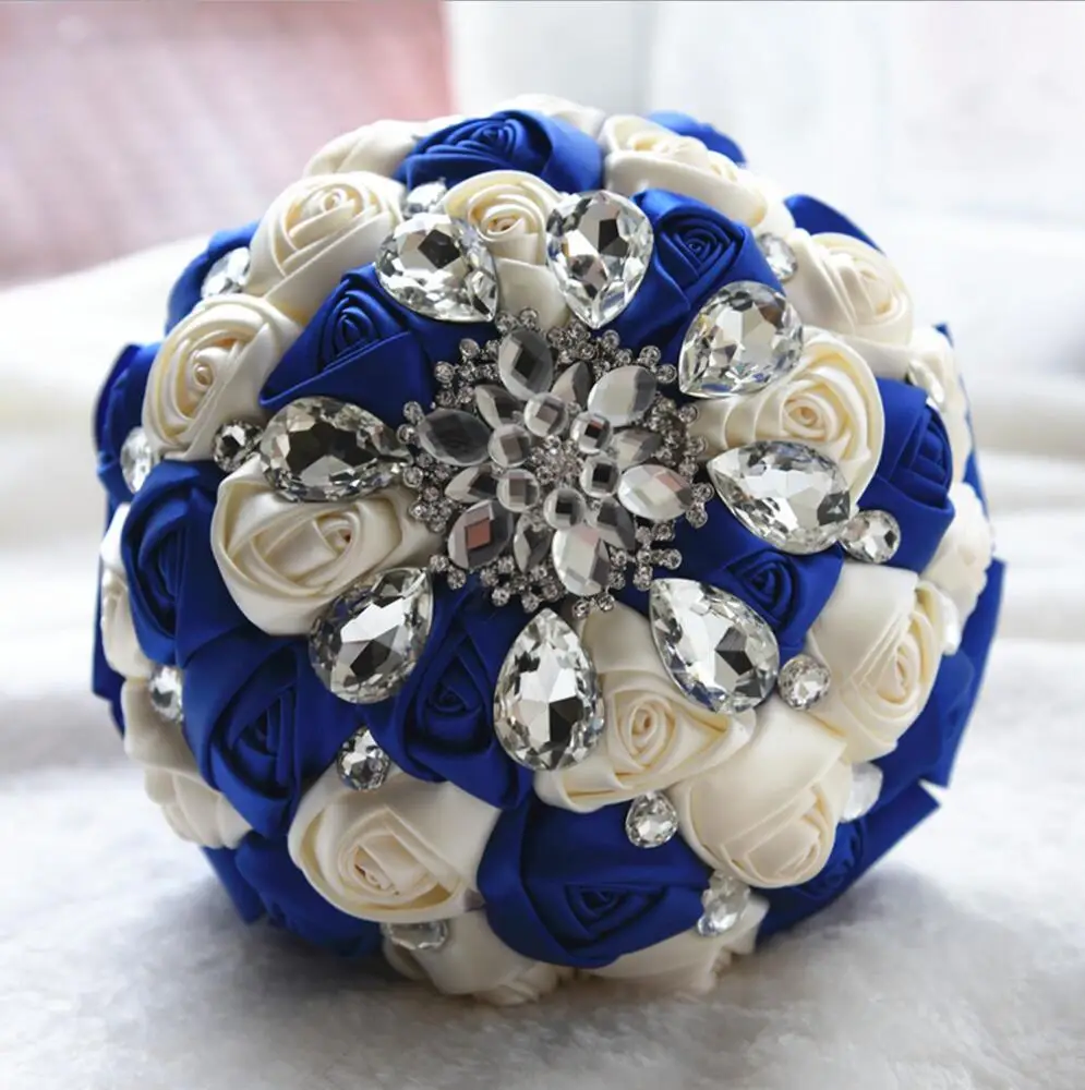 Ivory Pink Blue 12 color artificial wedding bouquets flower Hand made Rhinestone Bride Bridesmaid With Crystal bridal bouquet 70
Ivory Pink Blue 12 color artificial wedding bouquets flower Hand made Rhinestone Bride Bridesmaid With Crystal bridal bouquet 70