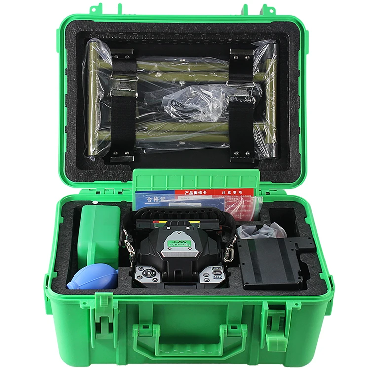 A-80S Splicing Machine, Fusion Splicer with Fiber Cleaver and Stripper and Splicer Kit
A-80S Splicing Machine, Fusion Splicer with Fiber Cleaver and Stripper and Splicer Kit