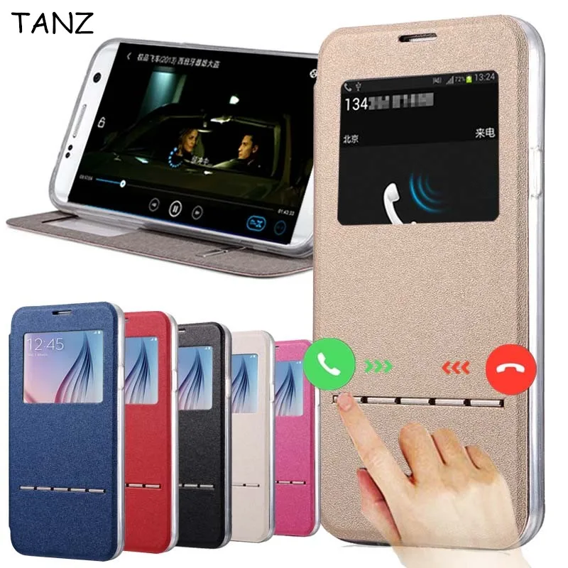 TANZ Роскошный Матовый флип чехол для Samsung Galaxy S7 Edge из искусственной кожи мягкий