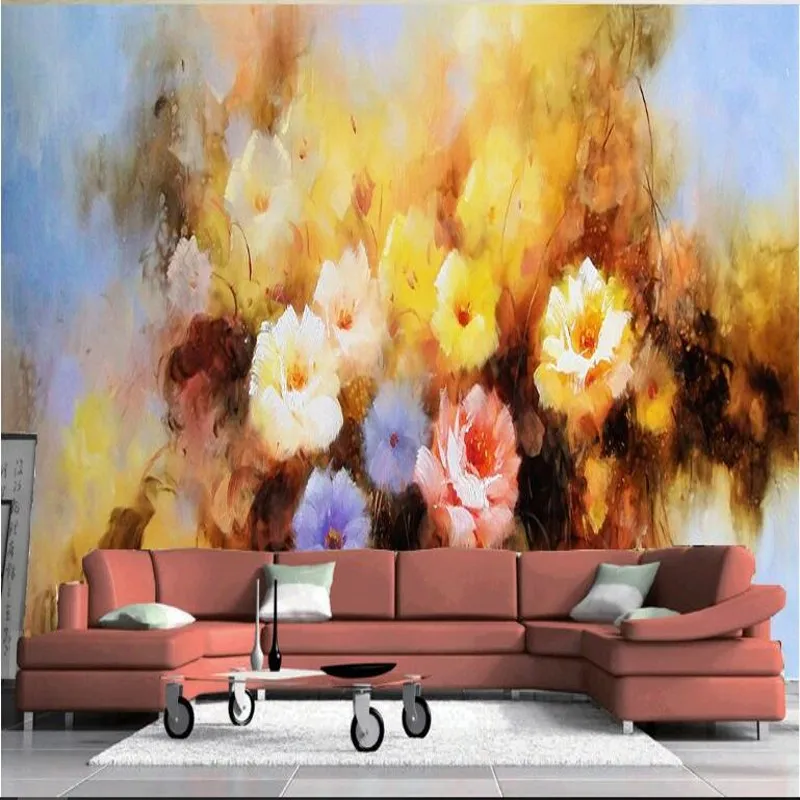 wellyu Custom large-scale murals fresh pastoral oil painting flower living room bedroom TV backdrop fabric wallpaper
wellyu Custom large-scale murals fresh pastoral oil painting flower living room bedroom TV backdrop fabric wallpaper