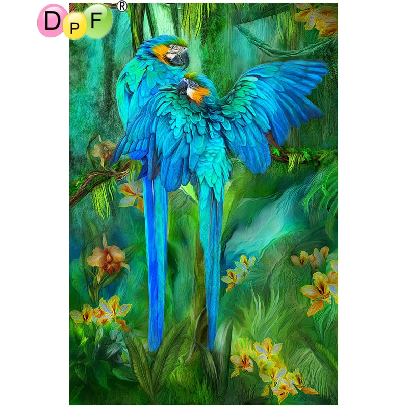 DPF square diamond painting blue parrots tree DIY 5D crafts diamond mosaic home decor diamond embroidery cross stitch needlework
DPF square diamond painting blue parrots tree DIY 5D crafts diamond mosaic home decor diamond embroidery cross stitch needlework