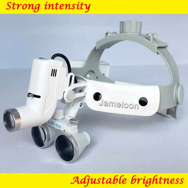 3.5 Magnifying High Power LED Light Surgery Magnifier With Headlight Surgeon Operation Medical Enlarger Clinical Dentistry Loupe
3.5 Magnifying High Power LED Light Surgery Magnifier With Headlight Surgeon Operation Medical Enlarger Clinical Dentistry Loupe