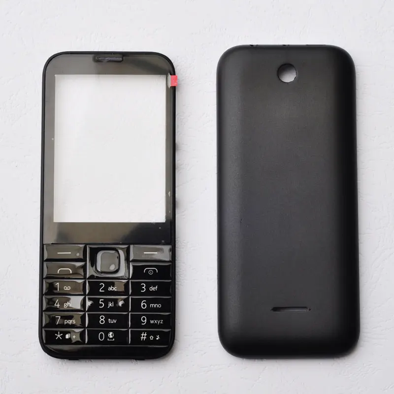 

BINYEAE New Full Housing For Nokia 225 Facing Frame + Middle + Back cover + Keypad + Logo Complete Cell Phone Part