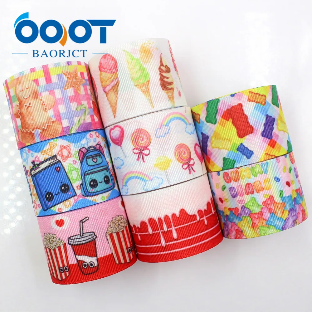 OOOT BAORJCT G 18925 1157 38 мм 10 ярдов Мультяшные конфетные ленты с термопереносом принтом