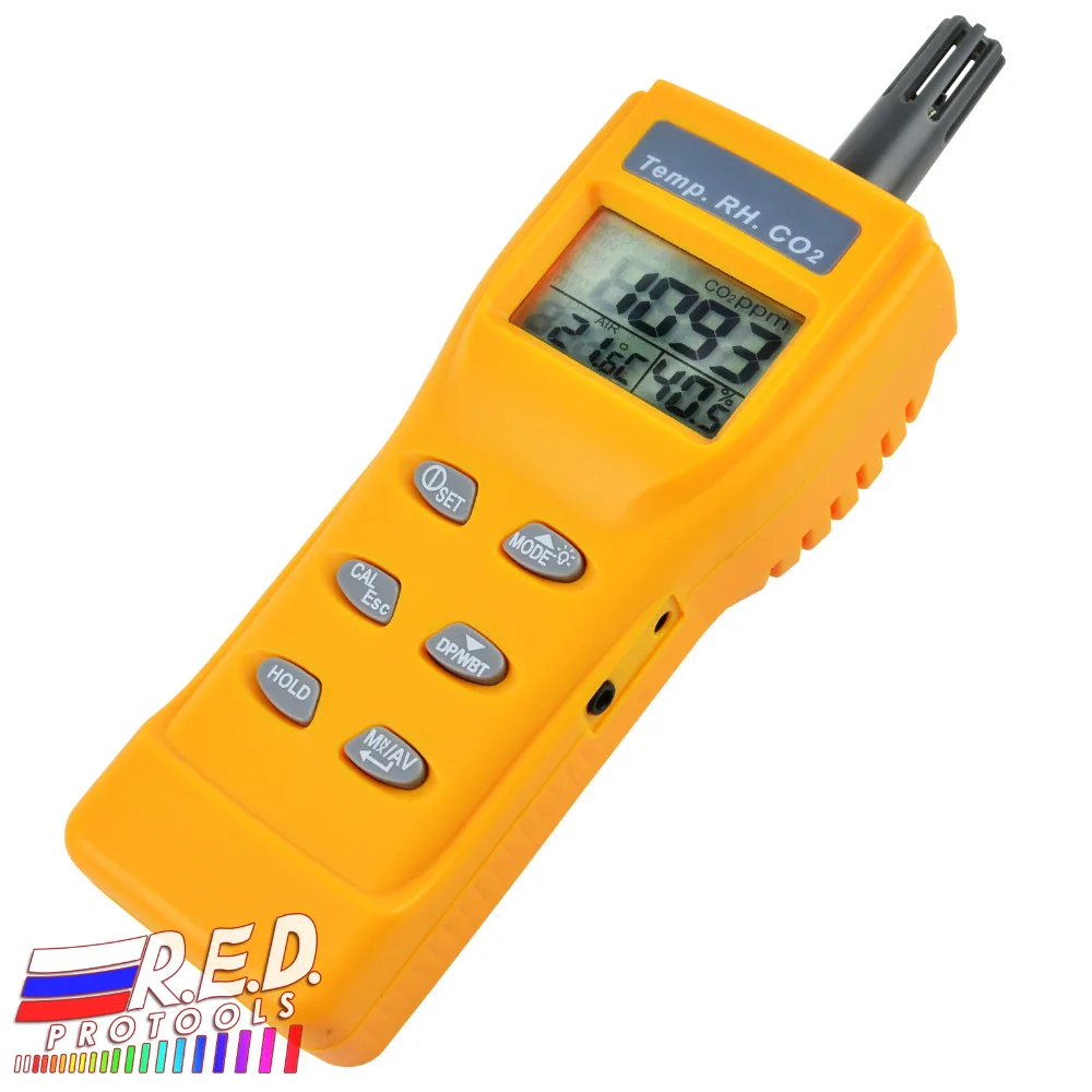 Indoor Air Quality 9999ppm Digital Carbon Dioxide Temperature Humidity NDIR Sensor IAQ CO2 WB DP Monitor Tester
Indoor Air Quality 9999ppm Digital Carbon Dioxide Temperature Humidity NDIR Sensor IAQ CO2 WB DP Monitor Tester