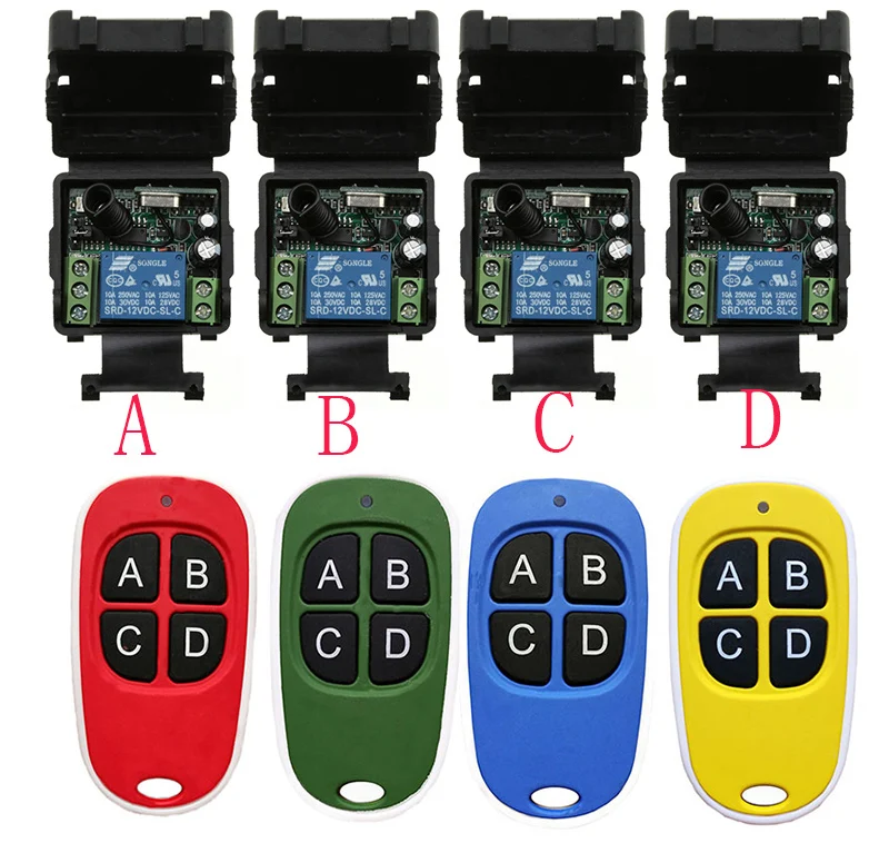 xuanlongyuan DC12V 24V 1CH RF wireless remote control switch System Transmitter+Receiver /Electric Doors/window /lamp/shutters
xuanlongyuan DC12V 24V 1CH RF wireless remote control switch System Transmitter+Receiver /Electric Doors/window /lamp/shutters