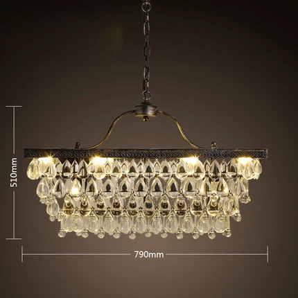 American Crystal Chandeliers Lights Fixture LED Lamps Vintage Retro Chandelier Home Indoor Lighting Country Crystal Hanging Lamp
American Crystal Chandeliers Lights Fixture LED Lamps Vintage Retro Chandelier Home Indoor Lighting Country Crystal Hanging Lamp