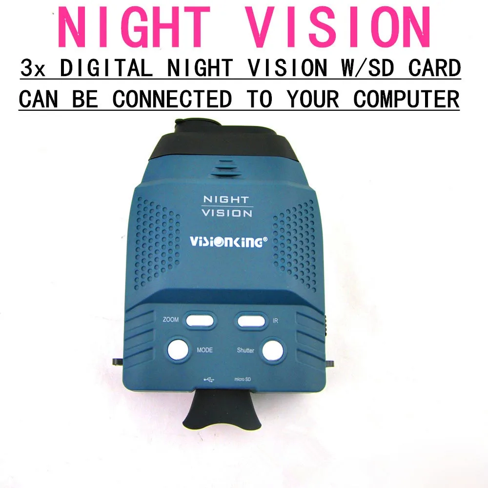 Visionking 3x Цифровой инфракрасный прицел ночного видения охотничий глазок Монокуляр