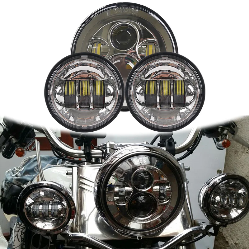 7 Inch Chrome Black Waterproof LED Projector Headlight Matching 4.5 Inch LED Passing Lamps Black Chrome For Indian Chieftain
7 Inch Chrome Black Waterproof LED Projector Headlight Matching 4.5 Inch LED Passing Lamps Black Chrome For Indian Chieftain