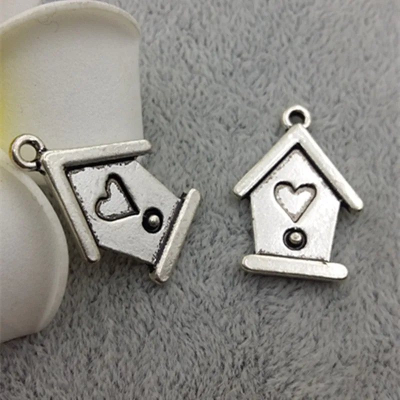 50pcs/lot Lovely house with heart Charm pendant findings 19*26MM DIY Jewelry Accessories for bracelet
50pcs/lot Lovely house with heart Charm pendant findings 19*26MM DIY Jewelry Accessories for bracelet