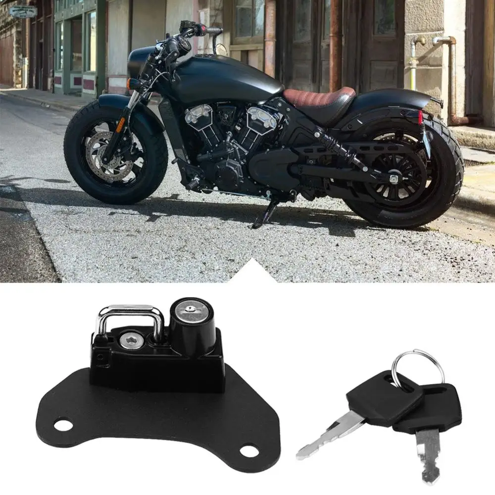 Motorcycle Black Side Anti-theft Security Alloy Helmet Lock Mount Hook with 2 Keys for Indian Scout/Sixty 2015-2018
Motorcycle Black Side Anti-theft Security Alloy Helmet Lock Mount Hook with 2 Keys for Indian Scout/Sixty 2015-2018