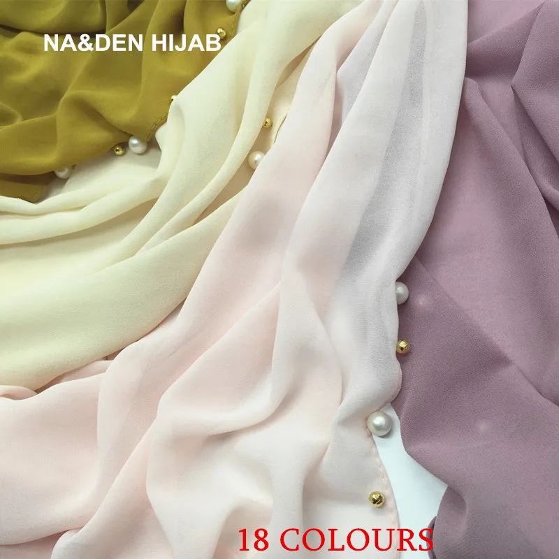 2019 New arrival bubble chiffon scarf scarves pearls bead women muslim hijab headbands shawls fashion foulard 22 color mulffer
2019 New arrival bubble chiffon scarf scarves pearls bead women muslim hijab headbands shawls fashion foulard 22 color mulffer