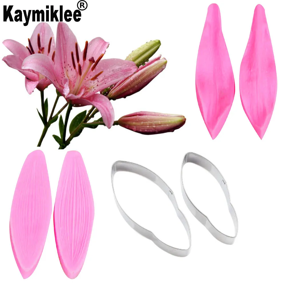 Lily Flower and Bud Petal Veiner &Cutter Silicone Mould Fondant Mold Cake Decorating Tools ,Sugarcraft Mold CS164
Lily Flower and Bud Petal Veiner &Cutter Silicone Mould Fondant Mold Cake Decorating Tools ,Sugarcraft Mold CS164