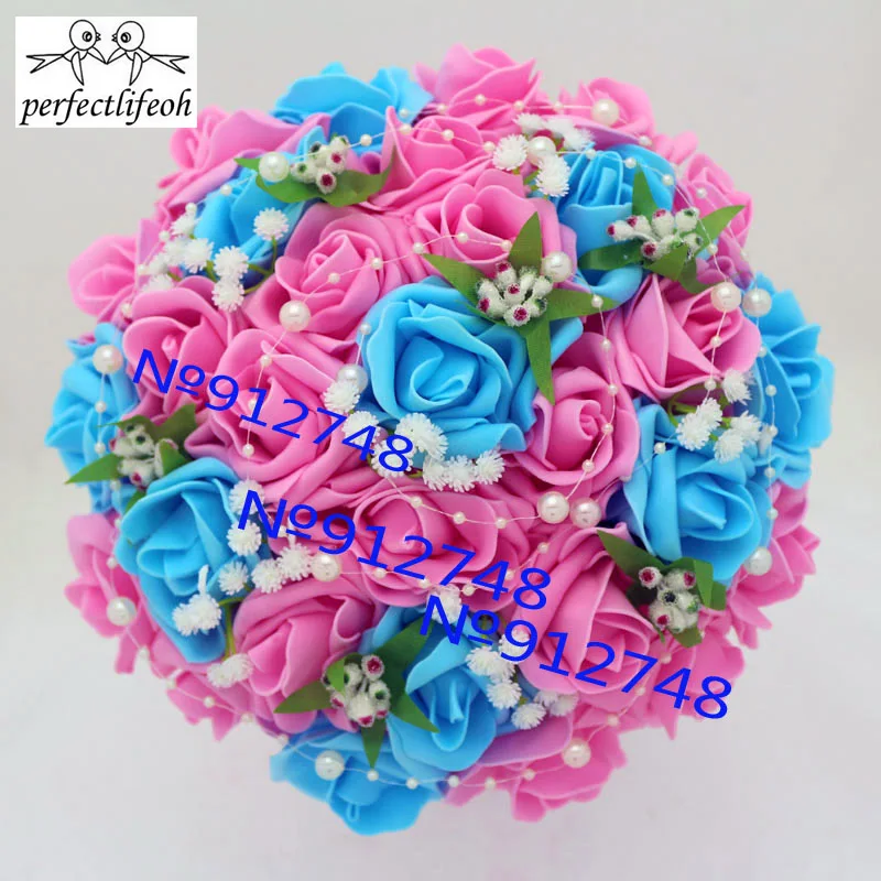 Свадебный букет perfectlifeoh цветы ручной работы декоративные искусственные розы
