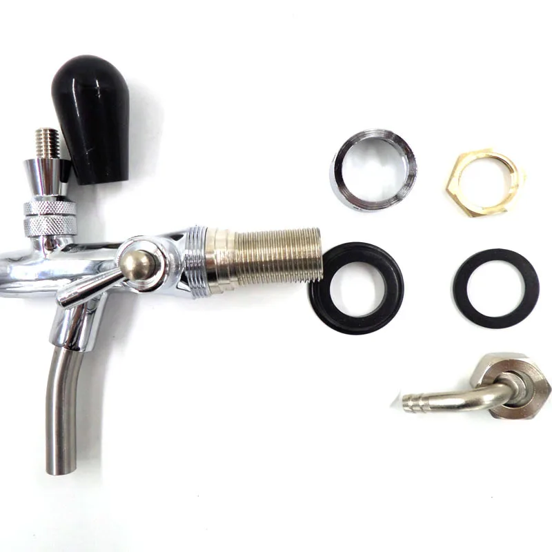 New homebrew kegging beer tap for beer kegs,Flow Control beer faucet,homebrew making tap,brass draft beer tap Silver