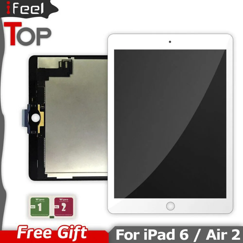 9 7 "ЖК дисплей для iPad 6 Air 2 A1567 A1566 AAA + Класс ЖК Дисплей с кодирующий