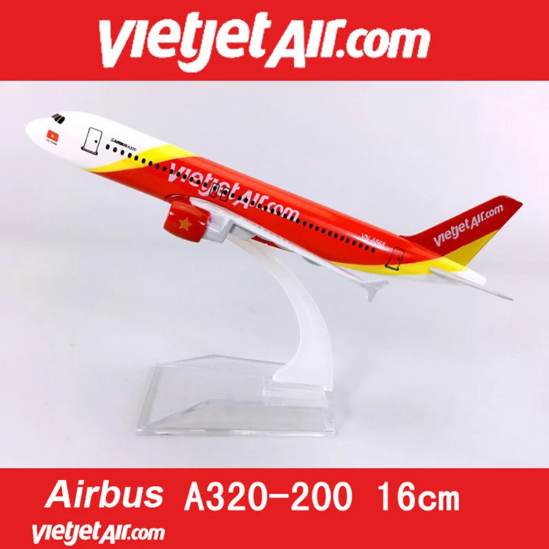 16 см 1:400 Vietjetair Vietnam Airbus A320-200 модель с базовым сплавом самолета Коллекционная модель дисплея
16 см 1:400 Vietjetair Vietnam Airbus A320-200 модель с базовым сплавом самолета Коллекционная модель дисплея