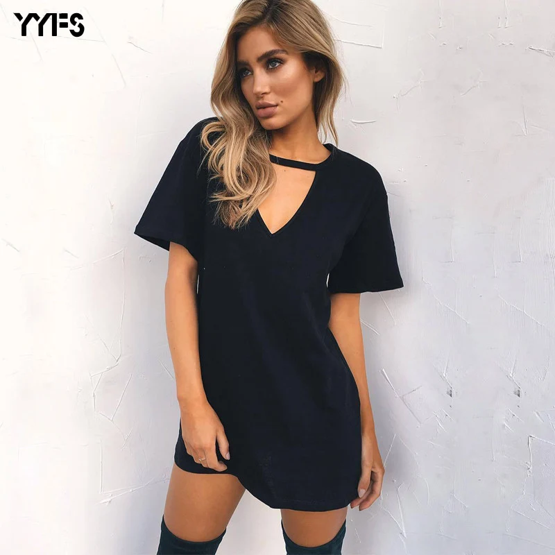YYFS New Women Tshirt Dress 2019 Fashion V-neck Summer Dresses Short Sleeve Casual Sexy Halter Loose Boho Beach Dress Plus Size
YYFS New Women Tshirt Dress 2019 Fashion V-neck Summer Dresses Short Sleeve Casual Sexy Halter Loose Boho Beach Dress Plus Size