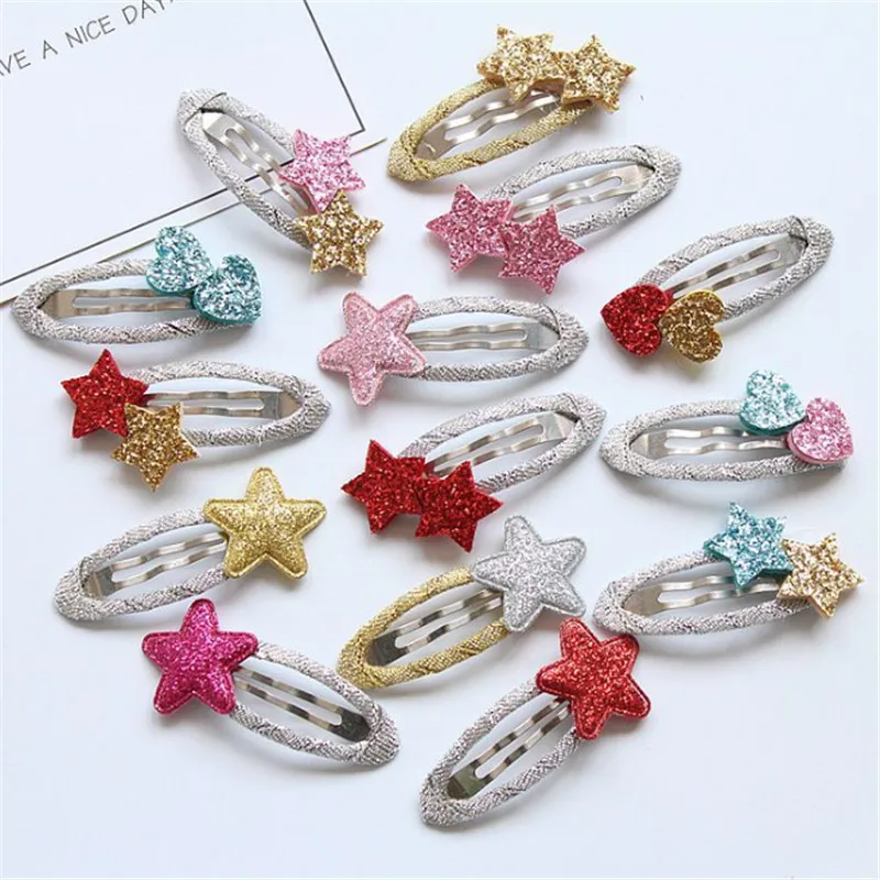 10pcs/lot Glitter Small Hair Clips Candy Color Cute Children Girls Barrettes Star Heart Kids Hair Accessories Hairgrips
10pcs/lot Glitter Small Hair Clips Candy Color Cute Children Girls Barrettes Star Heart Kids Hair Accessories Hairgrips