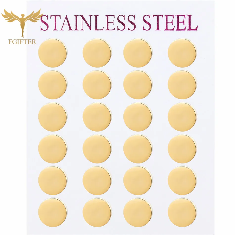 12pairs/lot Wholesale Round Shaped Gold Stainless Steel Stud Earring For Women Ear Jewelry
12pairs/lot Wholesale Round Shaped Gold Stainless Steel Stud Earring For Women Ear Jewelry