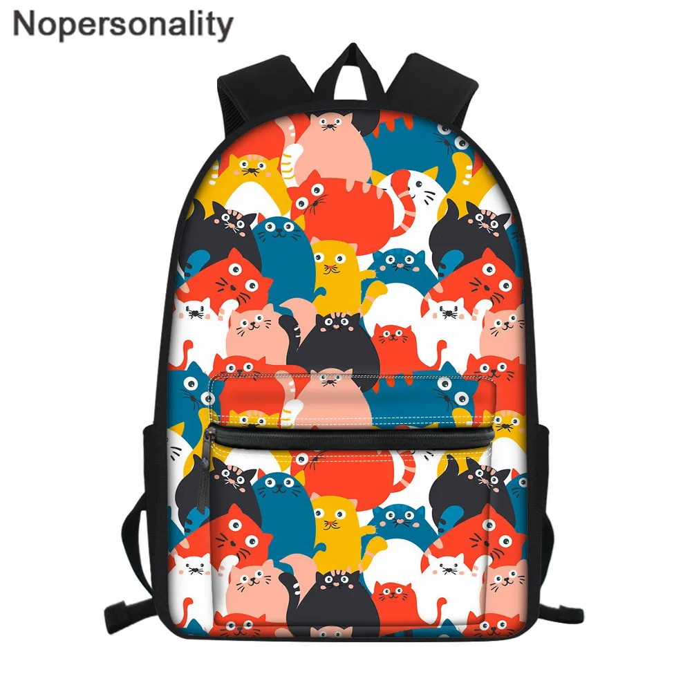 Nopersonality Women Backpack Cartoon Mochila for Girls Boys School Backpack Cute Cat Print Shoulder Bag Teenage Girls Knapsack
Nopersonality Women Backpack Cartoon Mochila for Girls Boys School Backpack Cute Cat Print Shoulder Bag Teenage Girls Knapsack