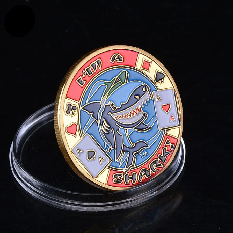 Free shipping 1pcs/lot,Hot Sale Cute Casino Poker Token Coin Shark Design 24k Gold Plated Metal Coin Good Quality Round Coin
Free shipping 1pcs/lot,Hot Sale Cute Casino Poker Token Coin Shark Design 24k Gold Plated Metal Coin Good Quality Round Coin