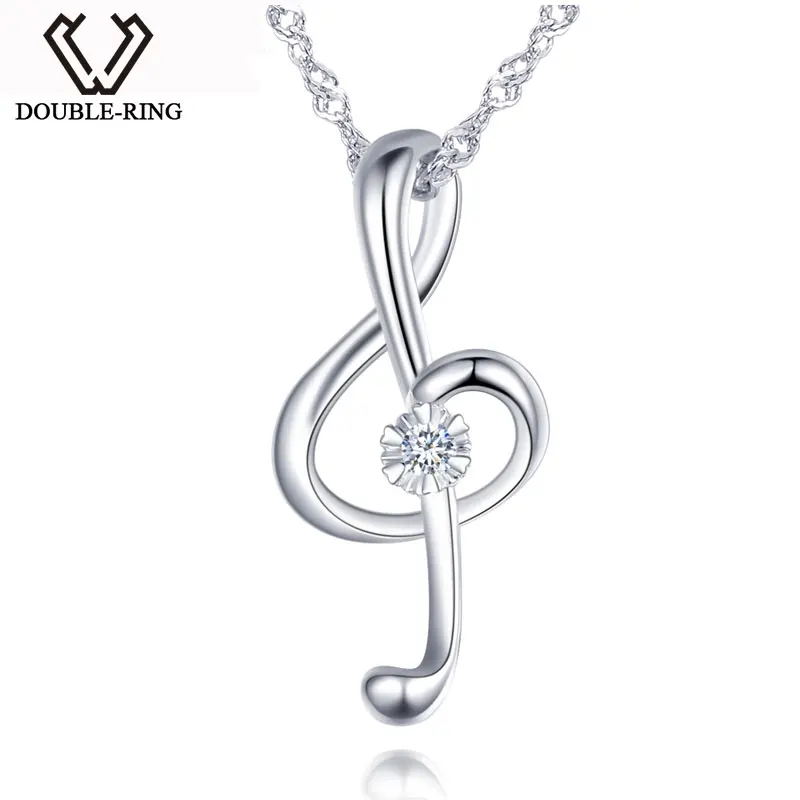 DOUBLE-R Long Pendant Necklace Female 0.02ct Diamond musical note Pendants Romantic Solid Sterling Silver Jewelry CAP03743SA-1
DOUBLE-R Long Pendant Necklace Female 0.02ct Diamond musical note Pendants Romantic Solid Sterling Silver Jewelry CAP03743SA-1