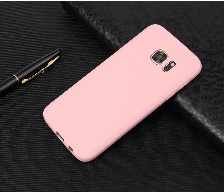 Чехол карамельного цвета для Samsung Galaxy S7 edge S8 Plus J2 J5 J7 Prime J3 J4 J6 plus J8 2018 мягкий