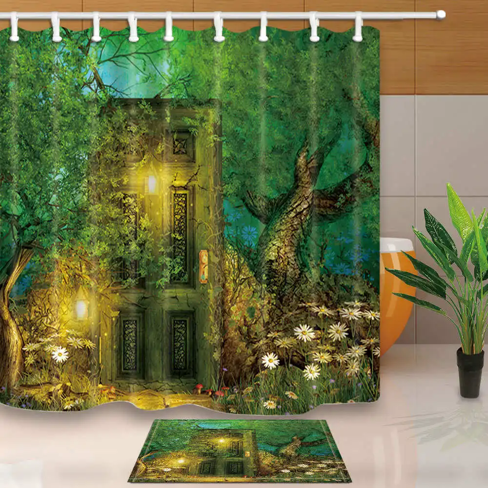 Fairy Tale Shower Curtains Big Tree River Bath Screen Home Decor Polyester Fabric Waterproof Mildew Proof with 12 Hooks Washable
Fairy Tale Shower Curtains Big Tree River Bath Screen Home Decor Polyester Fabric Waterproof Mildew Proof with 12 Hooks Washable