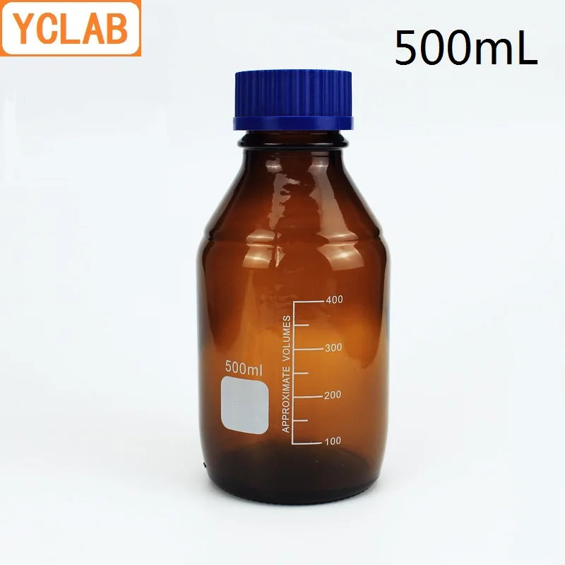 YCLAB 500mL Reagent Bottle Screw Mouth with Blue Cap Brown Amber Glass Medical Laboratory Chemistry Equipment
YCLAB 500mL Reagent Bottle Screw Mouth with Blue Cap Brown Amber Glass Medical Laboratory Chemistry Equipment
