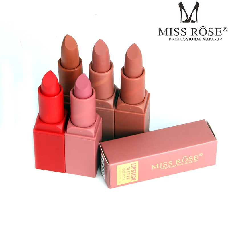 Матовая губная помада бренда Miss Rose 12 цветов mate Batom косметика стойкий нюдовый