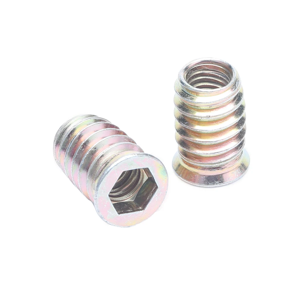 125pcs Zinc Alloy Furniture Wood Hex Socket Drive Threaded Insert Nut Assortment Kits M4 M5 M6 M8 M10
125pcs Zinc Alloy Furniture Wood Hex Socket Drive Threaded Insert Nut Assortment Kits M4 M5 M6 M8 M10