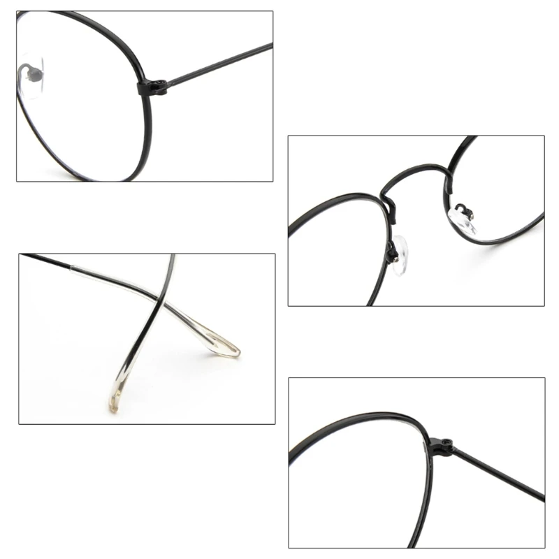 Vintage Men Women Eyeglass Metal Frame Glasses Round Spectacles Clear Lens Optical
Vintage Men Women Eyeglass Metal Frame Glasses Round Spectacles Clear Lens Optical