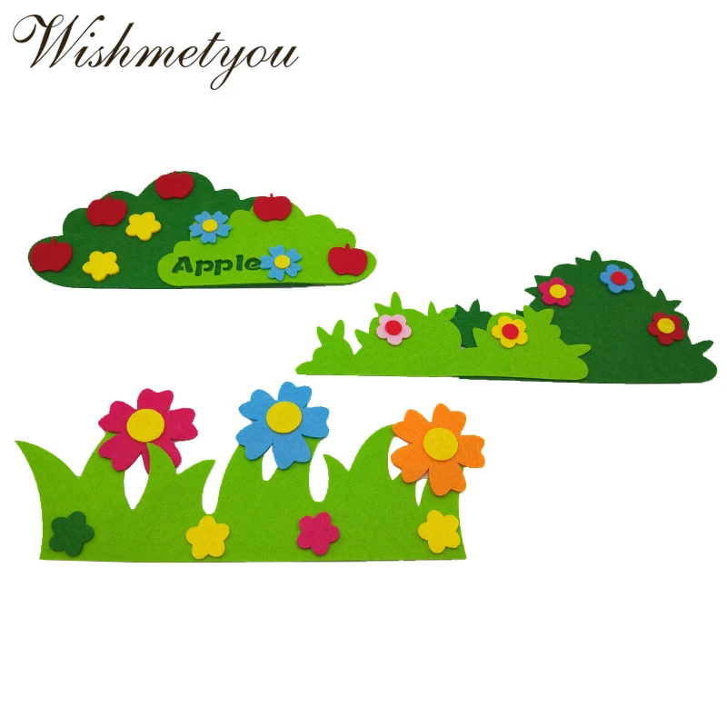 WISHMETYOU Free Felts Cutting Cute Flower Fence Decoration Kids Home Room Grass Appliques Felting Diy Crafts Supplies Stickers
WISHMETYOU Free Felts Cutting Cute Flower Fence Decoration Kids Home Room Grass Appliques Felting Diy Crafts Supplies Stickers
