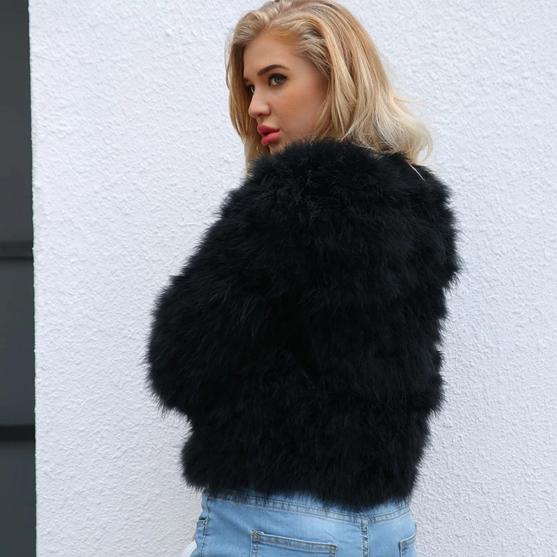 2018 new women faux fur coat warm fluffy and soft manmade fur short jacket fashionable