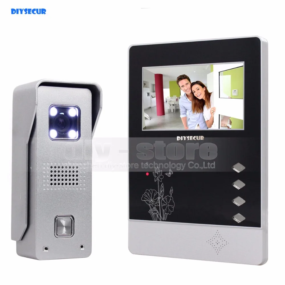 DIYSECUR 4.3 inch TFT Color LCD Display Aluminum Alloy Camera Video Door Phone Intercom Doorbell LED Color Night Vision
DIYSECUR 4.3 inch TFT Color LCD Display Aluminum Alloy Camera Video Door Phone Intercom Doorbell LED Color Night Vision
