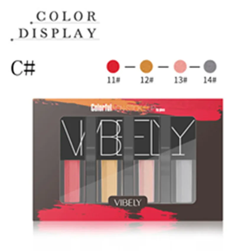 4Pcs / set VIBELY Makeup Kits Matte Fog & Metallic Lipstick Set Long Lasting Non Stick Cup Lip Glaze Cosmetics for Women
4Pcs / set VIBELY Makeup Kits Matte Fog & Metallic Lipstick Set Long Lasting Non Stick Cup Lip Glaze Cosmetics for Women