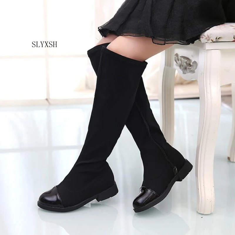 Child Boots Winter Warming Shoes Kids Baby Girls Plush Cotton Stretch Fabric Jackboot Children Single Knee Boots Autumn Shoes
Child Boots Winter Warming Shoes Kids Baby Girls Plush Cotton Stretch Fabric Jackboot Children Single Knee Boots Autumn Shoes