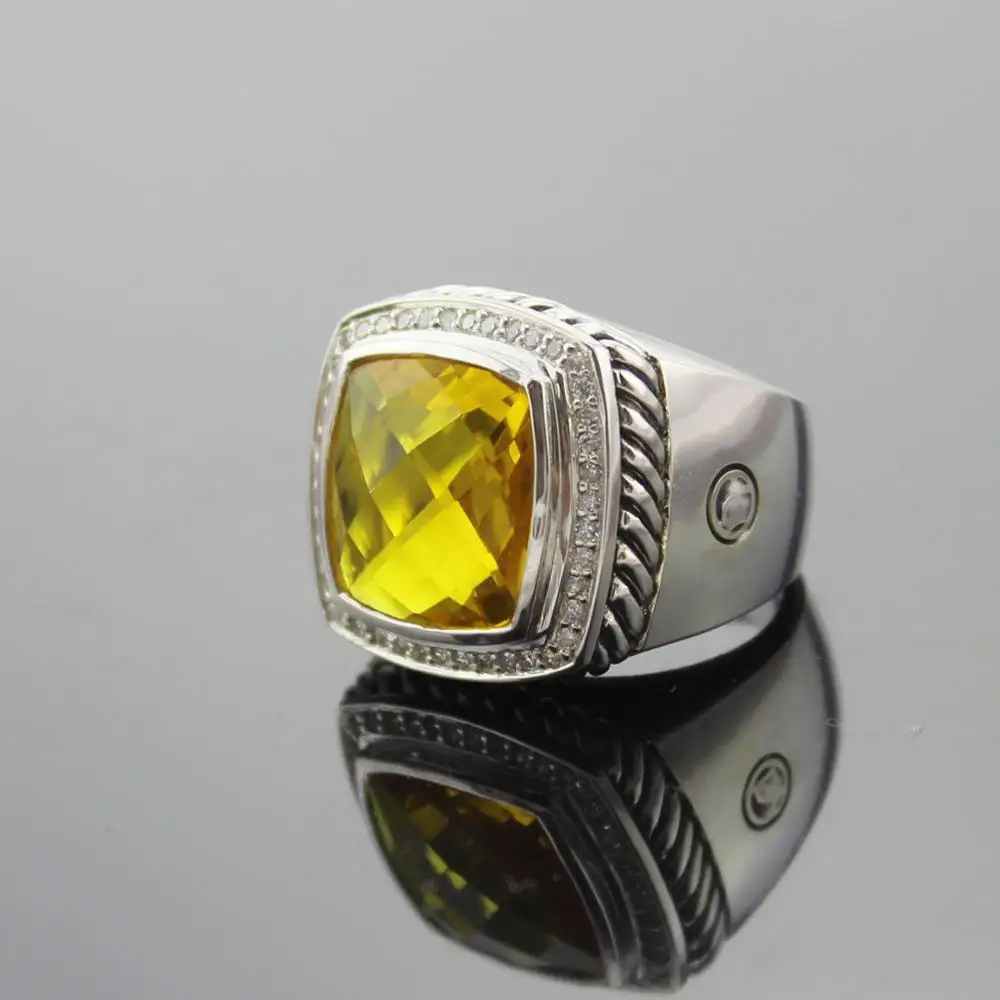 Solid Sterling Silver Jewelry 15mm Citrine Ring Design Brand Gemstone Jewelry 925 Silver Amethyst Black Onyx Women Ring
Solid Sterling Silver Jewelry 15mm Citrine Ring Design Brand Gemstone Jewelry 925 Silver Amethyst Black Onyx Women Ring