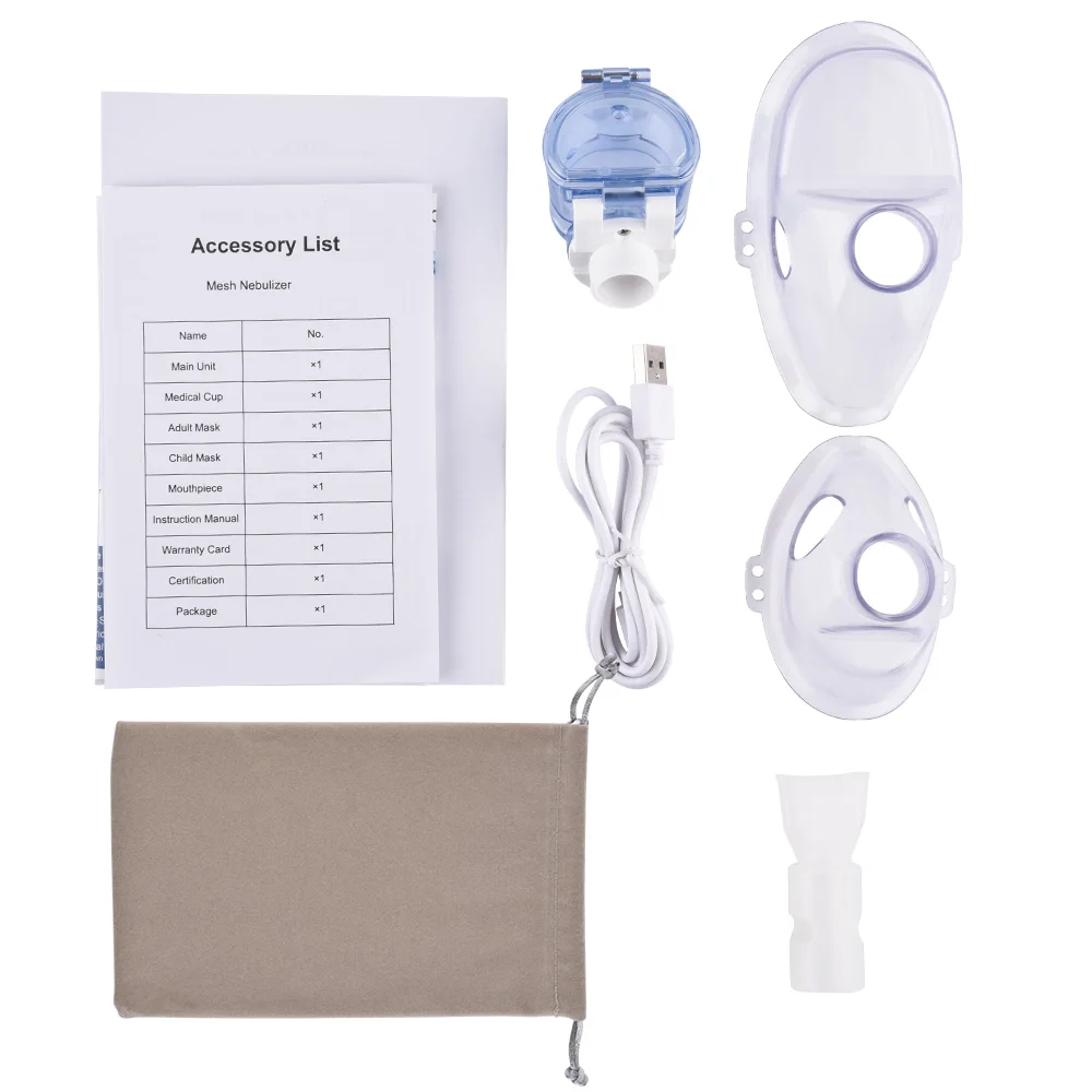 Portable Mesh Nebulizer Handheld Household Asthma Inhaler Nebuliser For Baby and Adult Personal Steam Inhaler Health Care
Portable Mesh Nebulizer Handheld Household Asthma Inhaler Nebuliser For Baby and Adult Personal Steam Inhaler Health Care