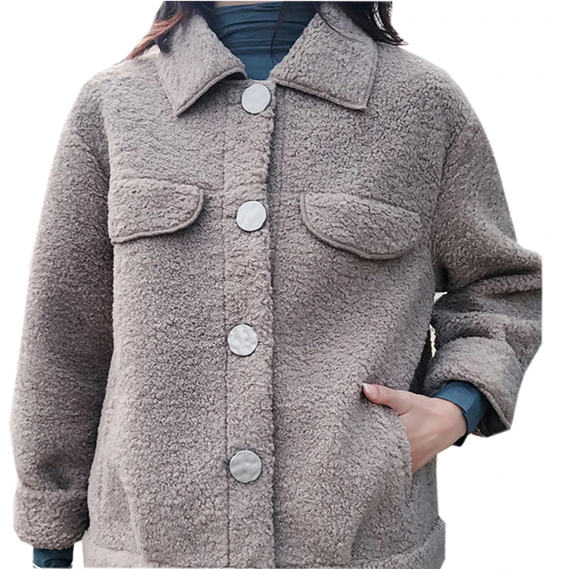 Ladies Lambswool Coats Women Short Thicken Warm Jackets Outwears Autumn Winter Women Solid Color Casual Woolen Jackets FP1748
Ladies Lambswool Coats Women Short Thicken Warm Jackets Outwears Autumn Winter Women Solid Color Casual Woolen Jackets FP1748