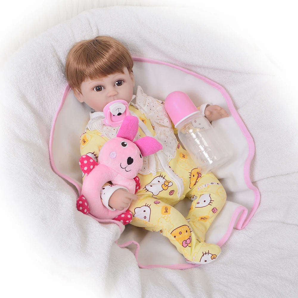 Reborn toys Dolls Silicone Girl Body 43cm adorable modeling newborn Doll Toy For Girls boneca Baby Bebe Doll Best Gifts toys
Reborn toys Dolls Silicone Girl Body 43cm adorable modeling newborn Doll Toy For Girls boneca Baby Bebe Doll Best Gifts toys