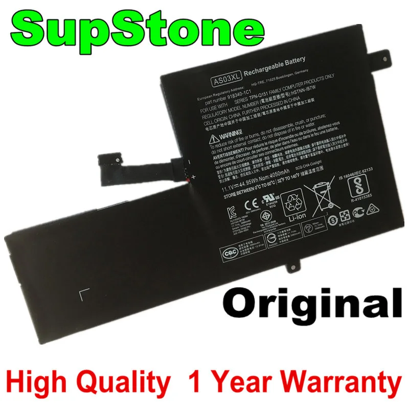SupStone оригинальные OEM AS03XL HSTNN-IB7W 918340-1C1 ноутбук Батарея для HP Chromebook 11 G5 EE 918669-855 AS03044XL
SupStone оригинальные OEM AS03XL HSTNN-IB7W 918340-1C1 ноутбук Батарея для HP Chromebook 11 G5 EE 918669-855 AS03044XL