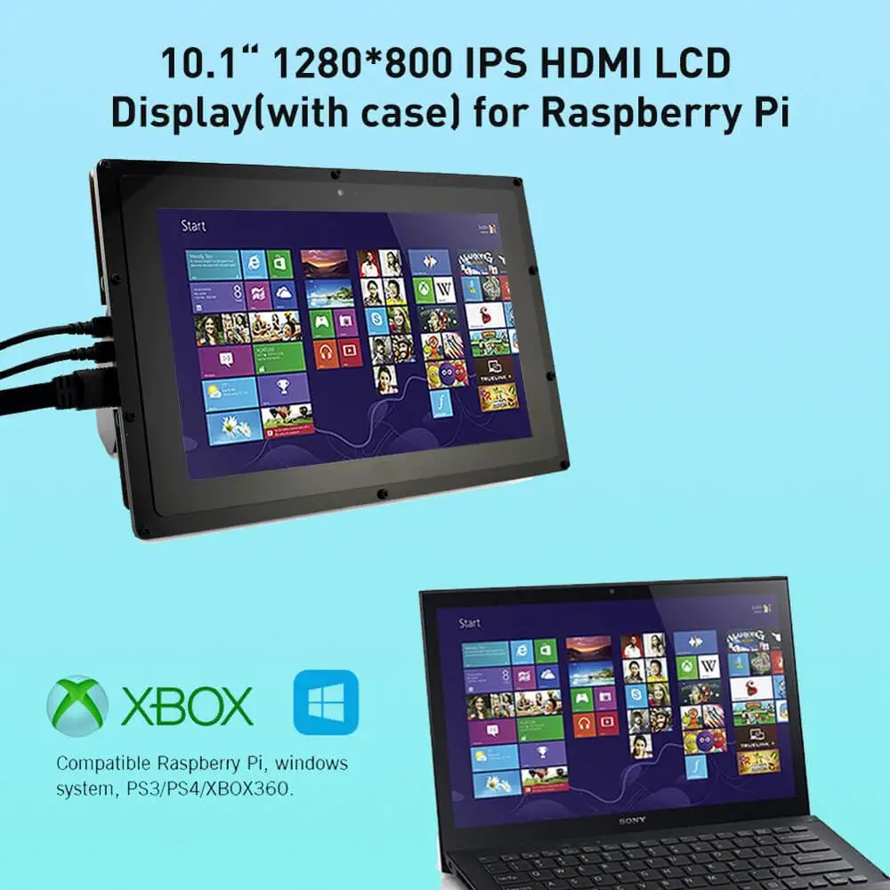 Elecrow Raspberry Pi экран IPS 10 1 дюймов сенсорный HD ЖК монитор 1280*800 Дисплей для 3 2 Windows