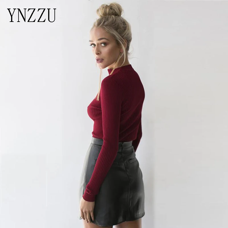 YNZZU Sexy Choker High Neck Plunge V Long Sleeve Shoulder Women Autumn Spring Ribbed Bodysuits Rompers Jumpsuits New YJ030
YNZZU Sexy Choker High Neck Plunge V Long Sleeve Shoulder Women Autumn Spring Ribbed Bodysuits Rompers Jumpsuits New YJ030
