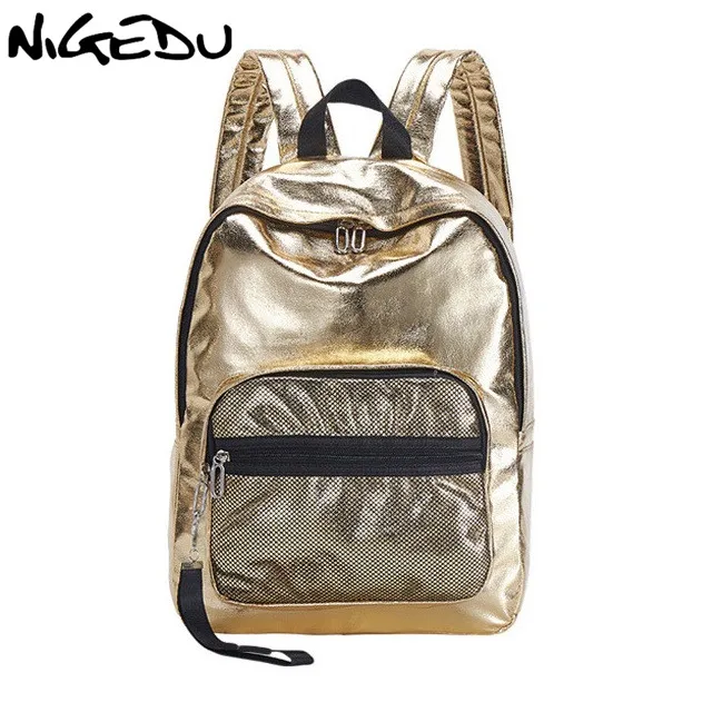 NIGEDU women backpacks PU leather laptop backpack men Travel Bag big capacity school backpacks female Daypack mochila gold
NIGEDU women backpacks PU leather laptop backpack men Travel Bag big capacity school backpacks female Daypack mochila gold