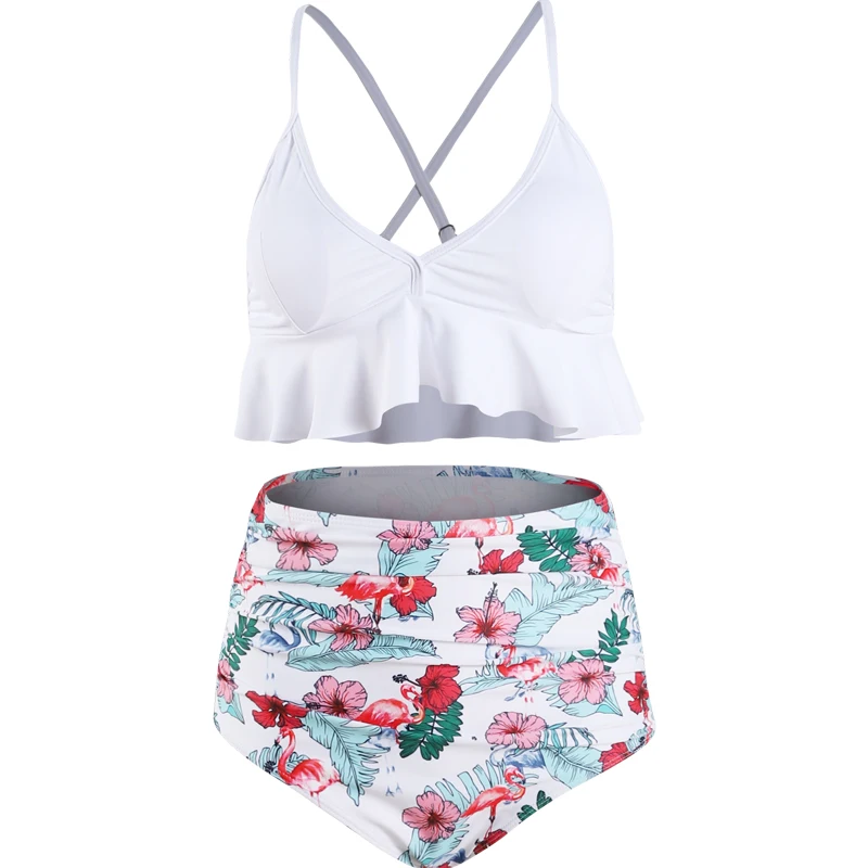 2019 Bikini High Waist Ruffle Bikini Set Two Pieces Swimwear Women Print Bottom Bathing Suit Junior Biquinis Swimsuits for Girls
2019 Bikini High Waist Ruffle Bikini Set Two Pieces Swimwear Women Print Bottom Bathing Suit Junior Biquinis Swimsuits for Girls