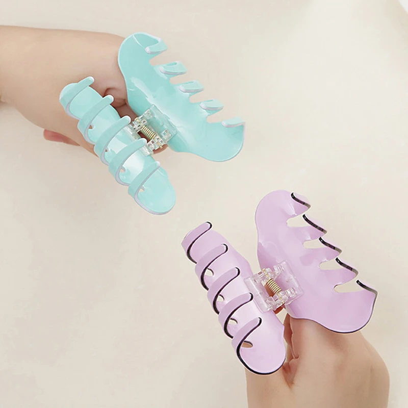 New Candy Color Clip Acrylic Hairpin Large Horsetail Head Ornament Adult Hair Accessories | Аксессуары для одежды
