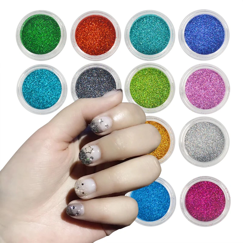12 Colors Laser Glitter Nail Powder Chrome Pigment Dust Mix Starry Holographic Color Polish Nail Art Decoration Manicure
12 Colors Laser Glitter Nail Powder Chrome Pigment Dust Mix Starry Holographic Color Polish Nail Art Decoration Manicure